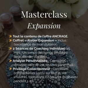 Masterclass : L'Art du Mandala en Dot Painting - Expansion